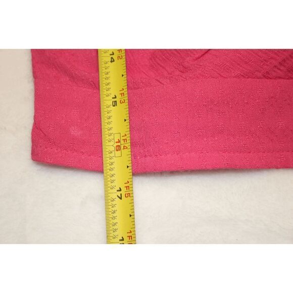 B O G Collective Pink Peasant Crop Top - Picture 5 of 10